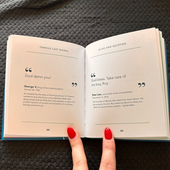 NWOT Little Book of Famous Last Words - Picture 3 of 6